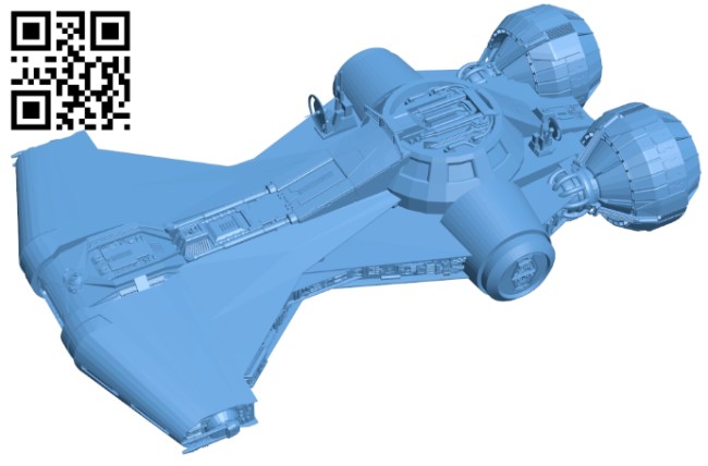 Valkyrie star wars B009467 file obj free download 3D Model for CNC and 3d printer