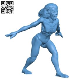 Vampire female B009461 file obj free download 3D Model for CNC and 3d printer