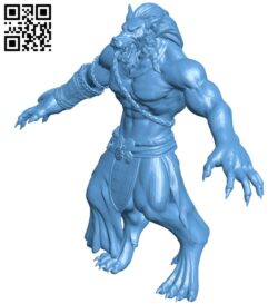 Wolfman B009396 file obj free download 3D Model for CNC and 3d printer