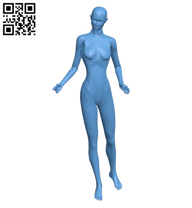 Woman mannequin B009478 file stl free download 3D Model for CNC and 3d printer
