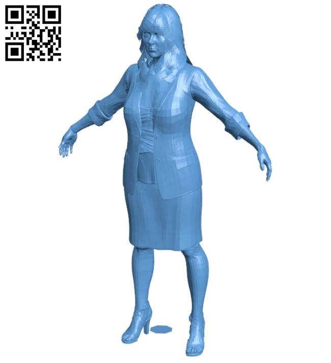 Women office B009451 file obj free download 3D Model for CNC and 3d printer
