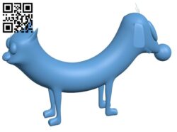 Cat Dog B009539 file stl free download 3D Model for CNC and 3d printer