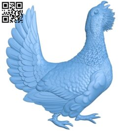 Cock – Wild chicken A006495 download free stl files 3d model for CNC wood carving