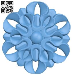 Flower pattern A006510 download free stl files 3d model for CNC wood carving