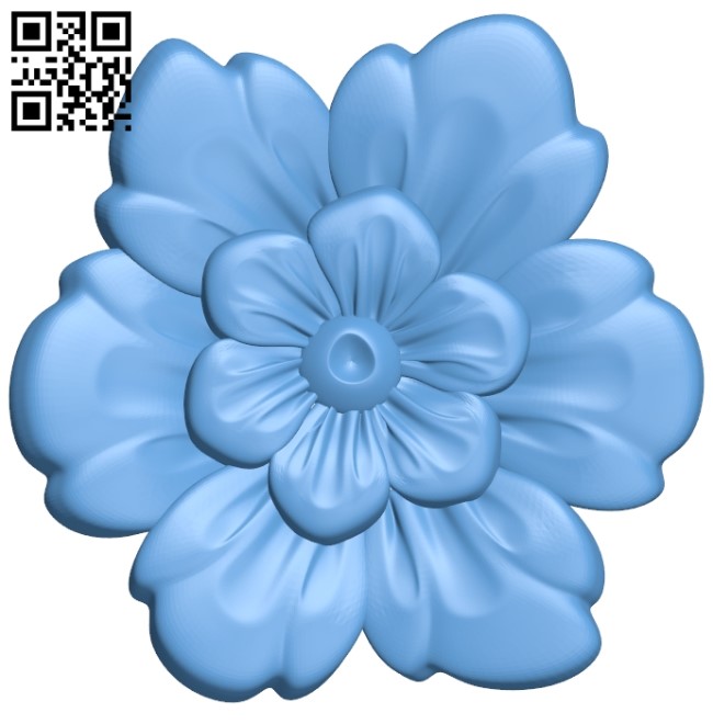 Flower pattern A006512 download free stl files 3d model for CNC wood carving