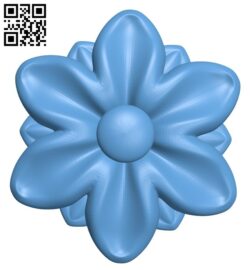 Flower pattern A006513 download free stl files 3d model for CNC wood carving