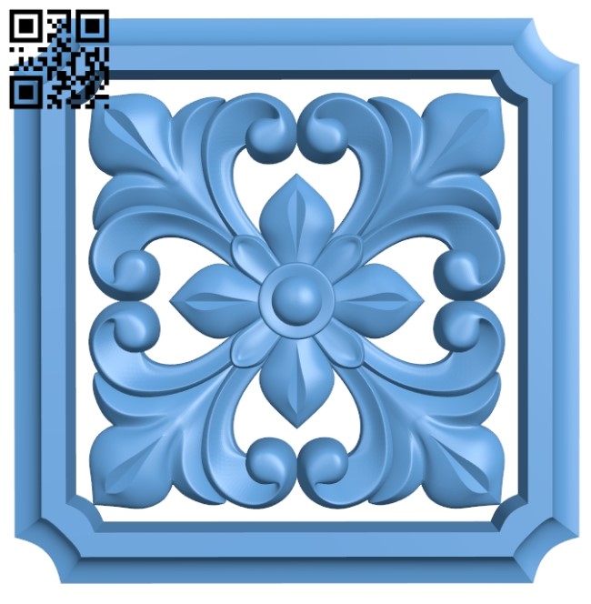Flower pattern A006516 download free stl files 3d model for CNC wood carving