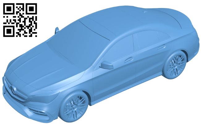 Mercedes CLA 45 - car B009609 file stl free download 3D Model for CNC and 3d printer