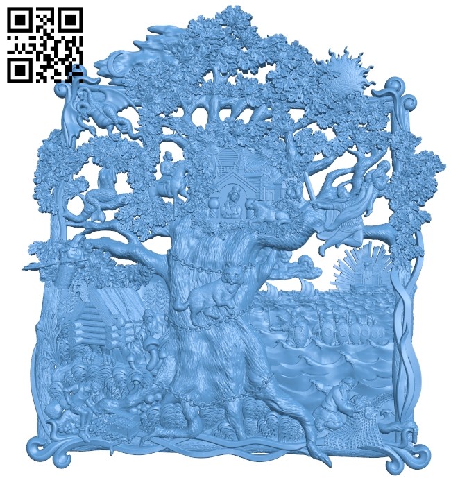 Old tree on the beach A006491 download free stl files 3d model for CNC wood carving