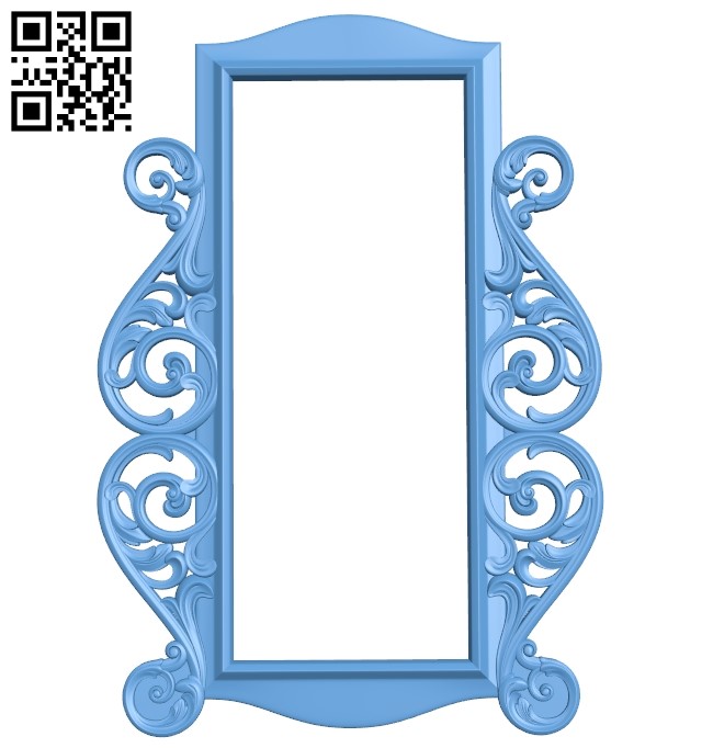 Picture frame or mirror A006484 download free stl files 3d model for CNC wood carving
