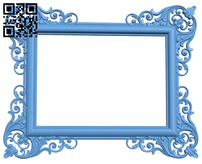 Picture frame or mirror A006487 download free stl files 3d model for CNC wood carving