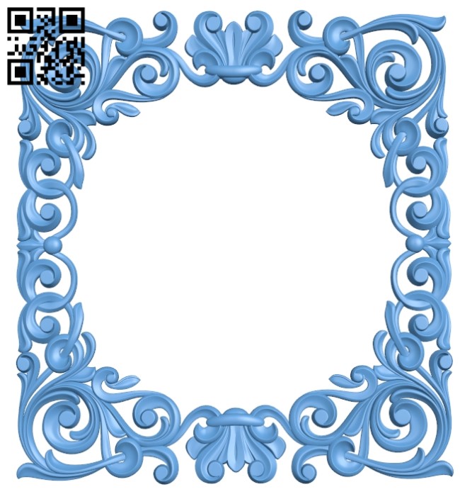 Picture frame or mirror A006549 download free stl files 3d model for CNC wood carving