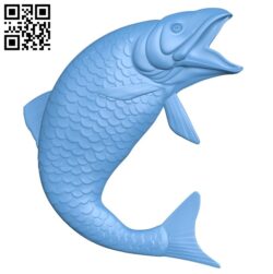 Salmon – fish A006504 download free stl files 3d model for CNC wood carving