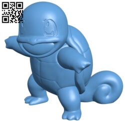 Squirtle – Pokemon B009558 file stl free download 3D Model for CNC and 3d printer