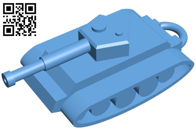 Tank pendant B009548 file stl free download 3D Model for CNC and 3d printer