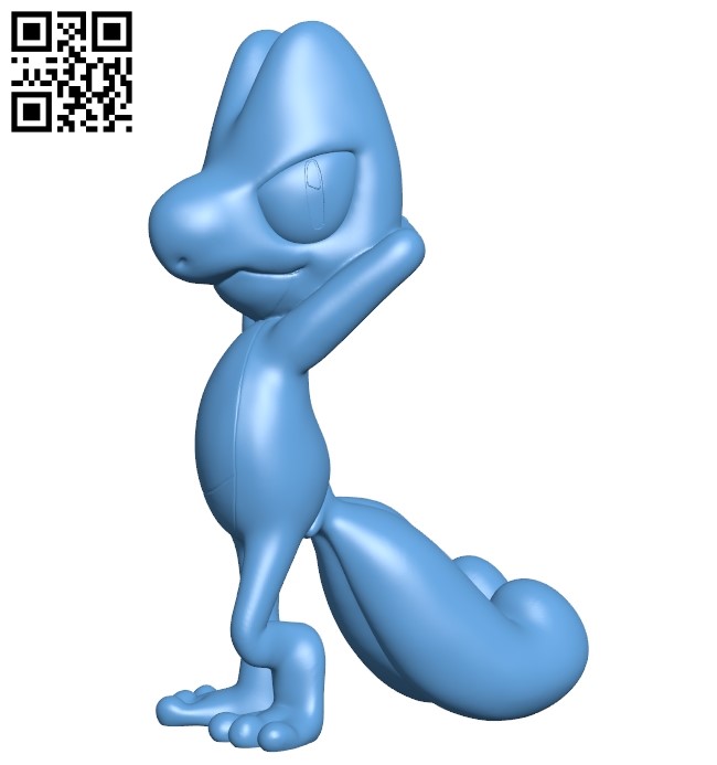 Treecko - Pokemon B009585 file stl free download 3D Model for CNC and 3d printer