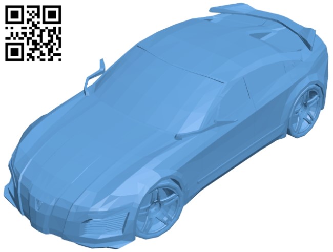 Tuning concept car B009604 file stl free download 3D Model for CNC and 3d printer