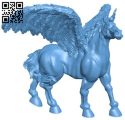 Unicorn winged repaired B009555 file stl free download 3D Model for CNC and 3d printer