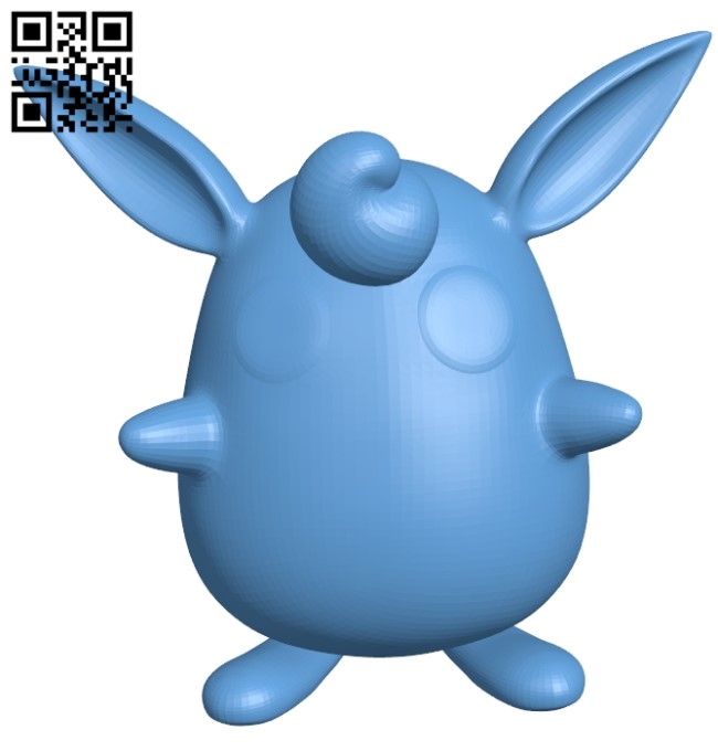 Wigglytuff - pokemon B009613 file stl free download 3D Model for CNC and 3d printer