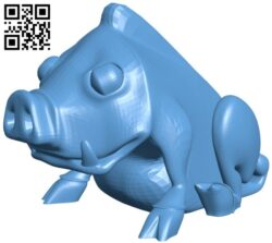 Cinghiale in inglese B009610 file stl free download 3D Model for CNC and 3d printer