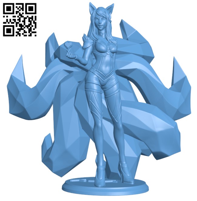 Ahri KDA - League of Legends H000222 file stl free download 3D Model for CNC and 3d printer