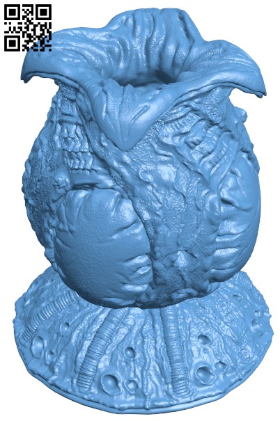 Alien Egg Wacom Pen Holder H000132 file stl free download 3D Model for CNC and 3d printer