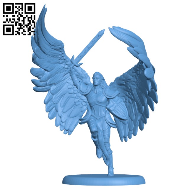 Angelic Paladin H000225 file stl free download 3D Model for CNC and 3d printer