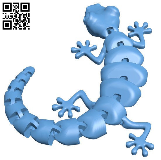 Articulated Lizard H000191 file stl free download 3D Model for CNC and 3d printer