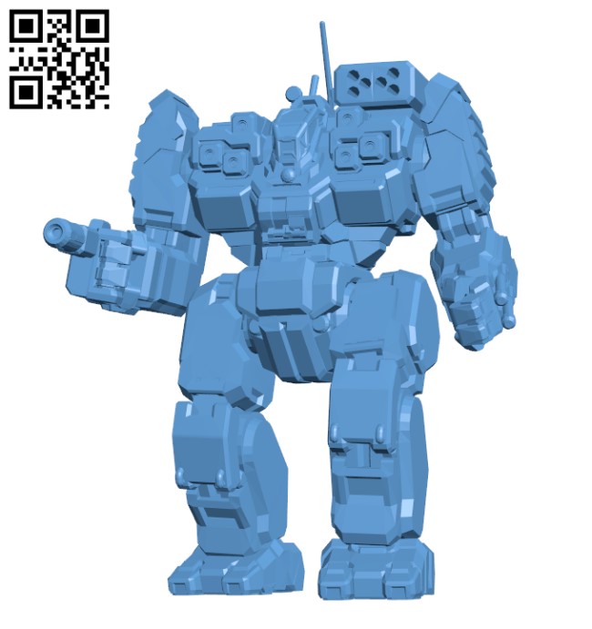 BLR-1G Battlemaster for Battletech - Robot H000449 file stl free download 3D Model for CNC and 3d printer