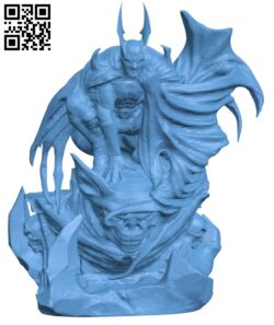 Batman – Superhero H000081 file stl free download 3D Model for CNC and 3d printer