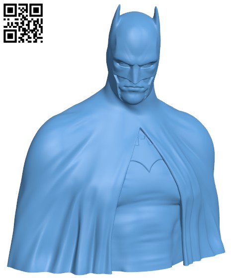 Batman bust H000135 file stl free download 3D Model for CNC and 3d printer