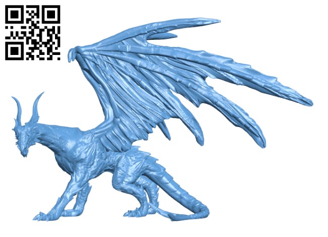 Black Dragon H000171 file stl free download 3D Model for CNC and 3d printer