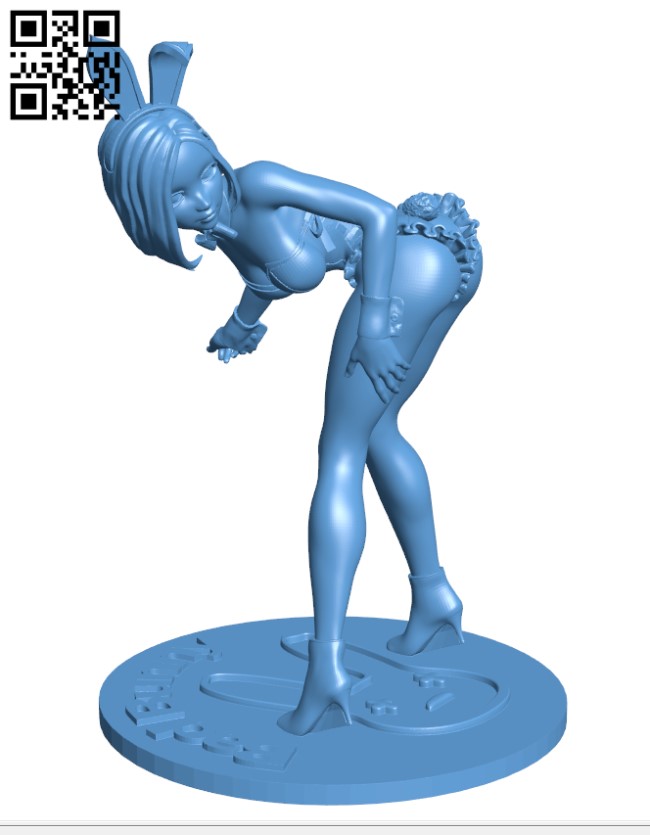 Bunny Girl H000470 file stl free download 3D Model for CNC and 3d printer