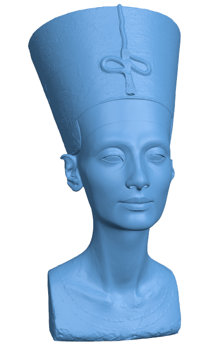 Bust of Nefertiti at the Neues Museum, Berlin H000109 file stl free download 3D Model for CNC and 3d printer