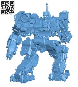 Robot COR-1X4 Corsair Rework for Battletech H000324 file stl free download 3D Model for CNC and 3d printer
