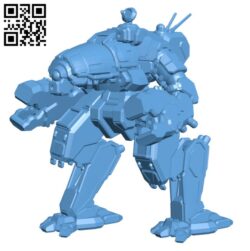 Robot CRB-20 Crab for Battletech H000360 file stl free download 3D Model for CNC and 3d printer