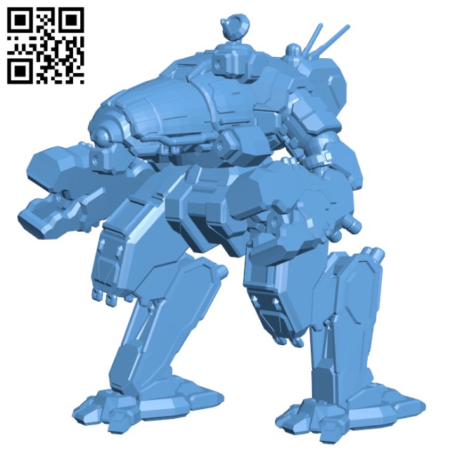 CRB-20 Crab for Battletech H000360 file stl free download 3D Model for CNC and 3d printer