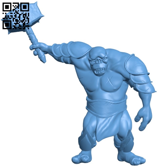 Cavern troll - man B009629 file stl free download 3D Model for CNC and 3d printer