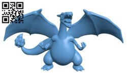 Charizard(Pokemon) H000331 file stl free download 3D Model for CNC and 3d printer