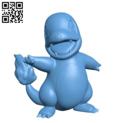 Charmander(Pokemon) H000260 file stl free download 3D Model for CNC and 3d printer