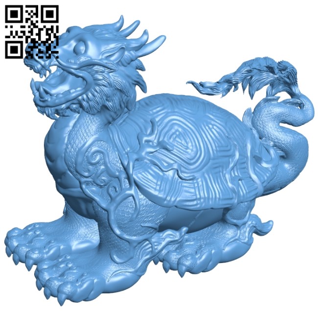 Chinese turtle B009617 file stl free download 3D Model for CNC and 3d printer