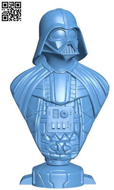 Darth Vader bust H000111 file stl free download 3D Model for CNC and 3d printer