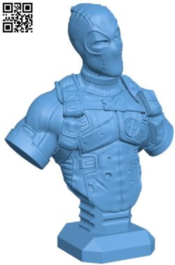 Deadpool Bust H000138 file stl free download 3D Model for CNC and 3d printer