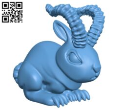 Demon bunny H000026 file stl free download 3D Model for CNC and 3d printer