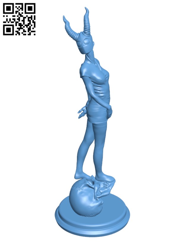 Devil Girl H000332 file stl free download 3D Model for CNC and 3d printer