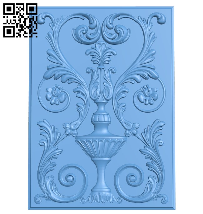 Door pattern A006611 download free stl files 3d model for CNC wood carving