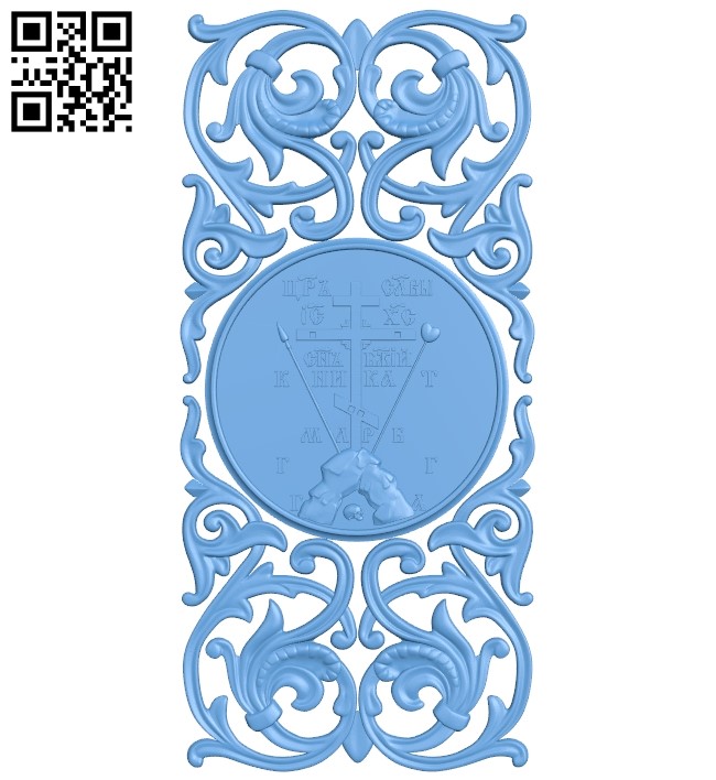 Door pattern A006616 download free stl files 3d model for CNC wood carving