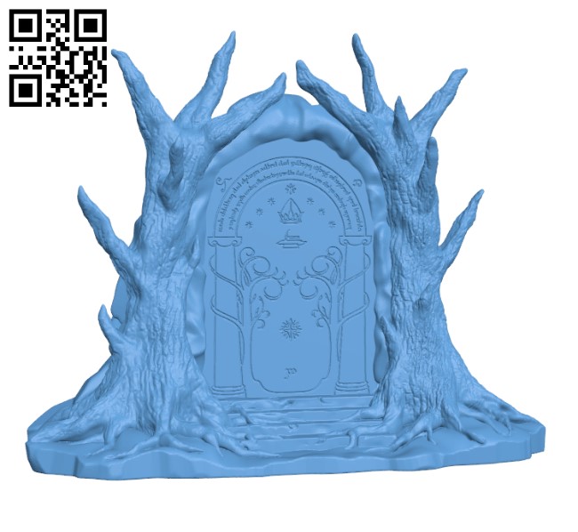 Doors of Durin H000431 file stl free download 3D Model for CNC and 3d printer