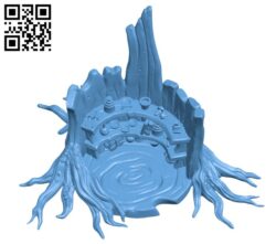 Druid Potions Tree H000230 file stl free download 3D Model for CNC and 3d printer