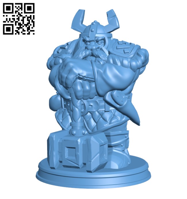 Dwarf H000432 file stl free download 3D Model for CNC and 3d printer